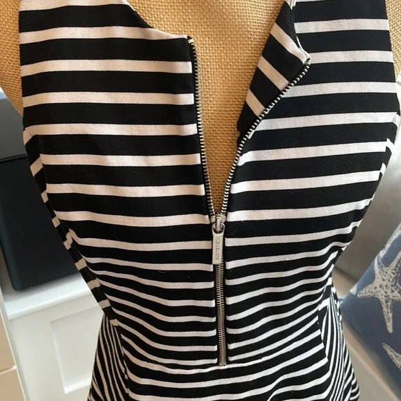 Michael Kors black and white stripe dress - Picture 3 of 8